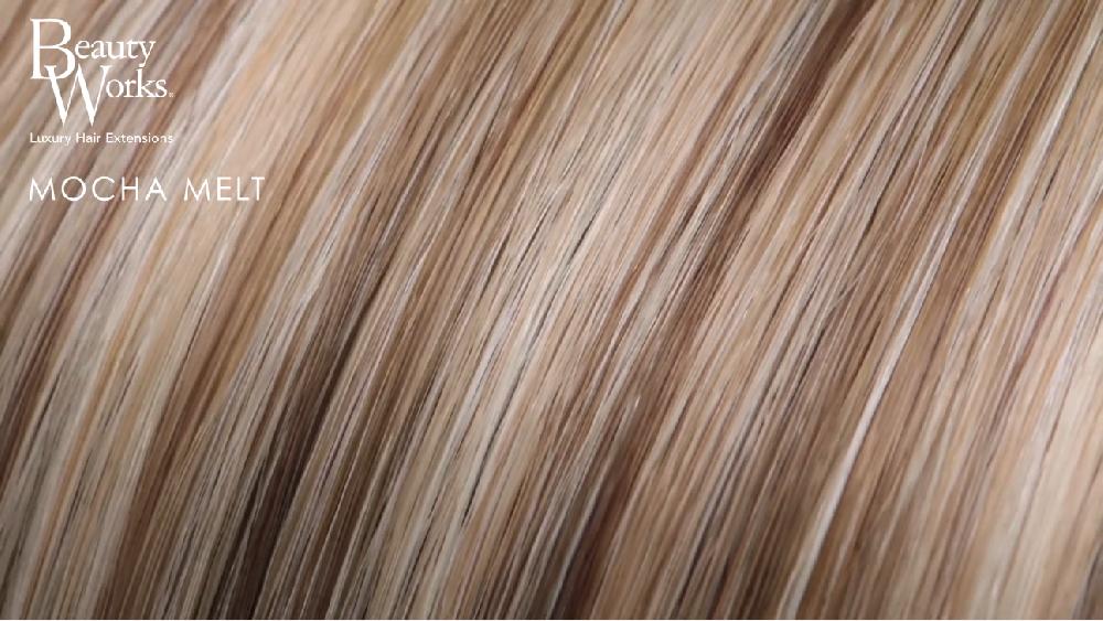 Beauty Works 22" Double Hair Set Clip-In Extensions - Mocha Melt