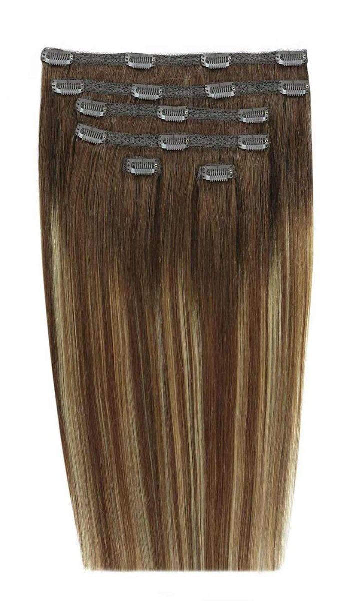 beauty works 22" Double Hair Set Clip-In Extensions - Mocha Melt
