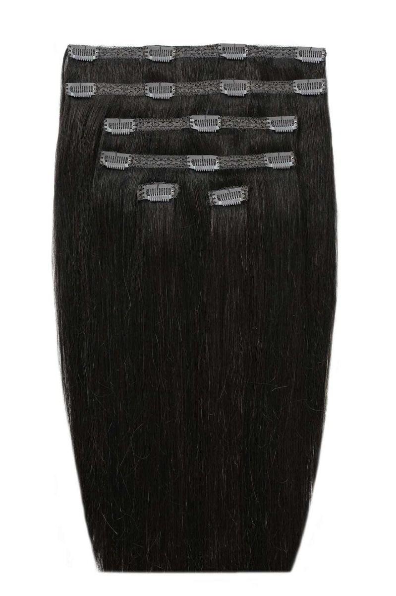 beauty works 22" Double Hair Set Clip-In Extensions - Natural Black