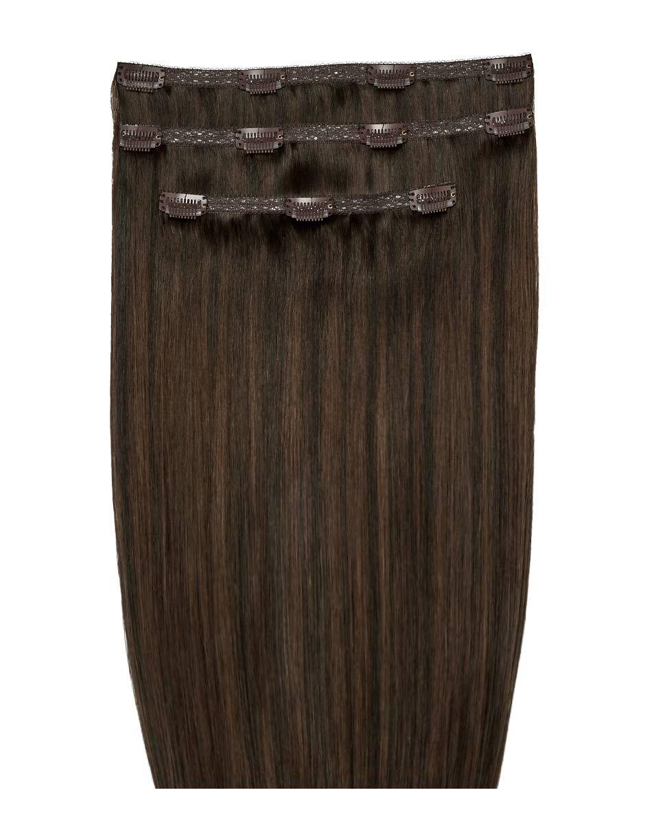 beauty works 22" Double Hair Set Clip-In Extensions - Roast Chestnut