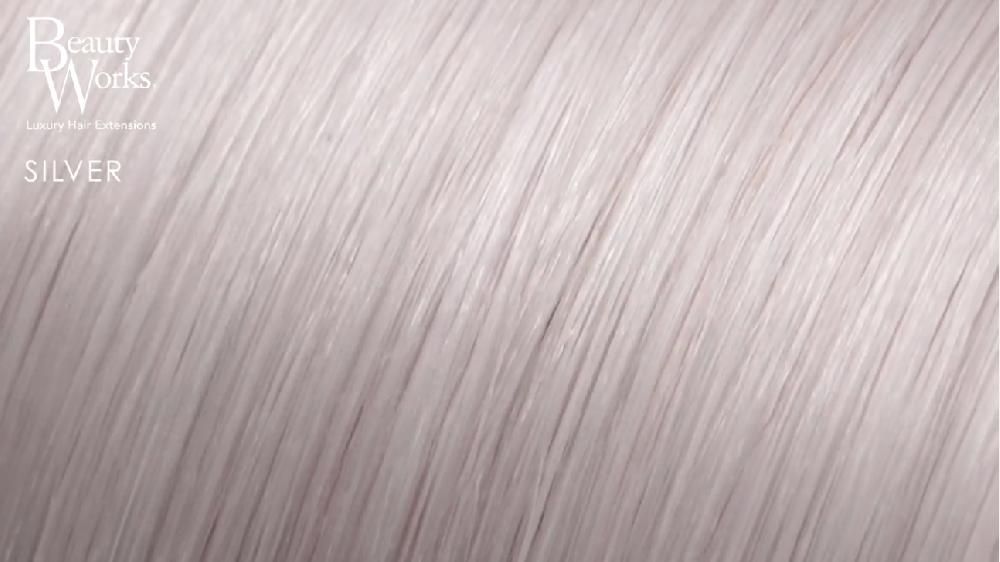 Beauty Works 22" Double Hair Set Clip-In Extensions - Silver