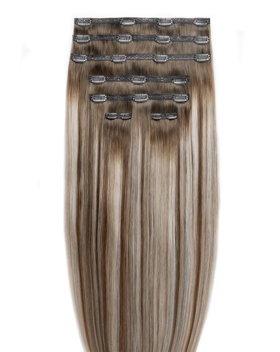 beauty works 26" Double Hair Set Clip-In Extensions - Amalfi Blonde