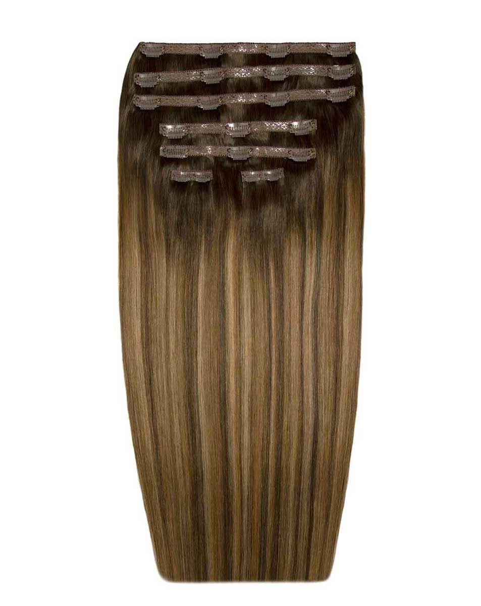 beauty works 26" Double Hair Set Clip-In Extensions - Brond'mbre