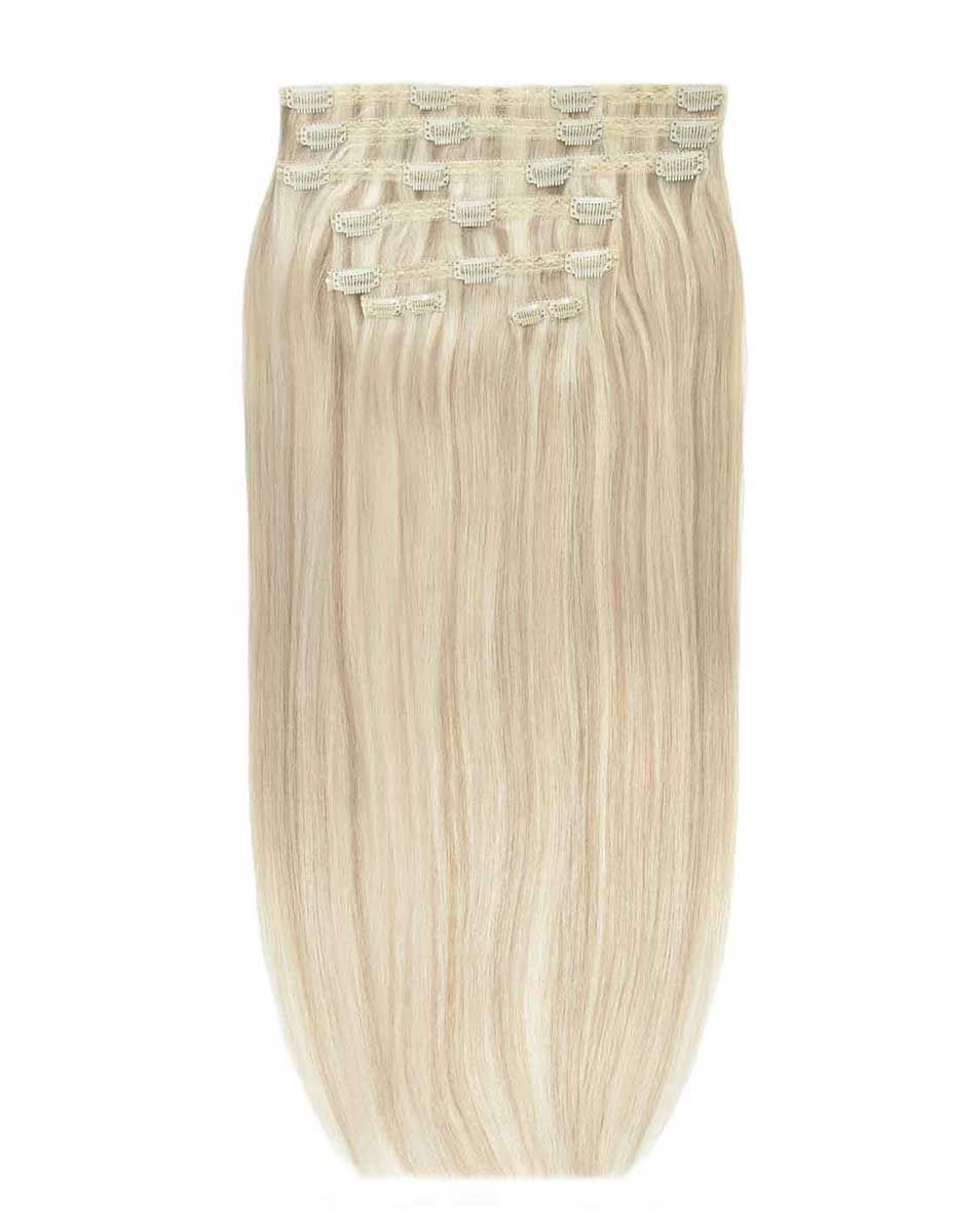 beauty works 26" Double Hair Set Clip-In Extensions - Champagne Blonde