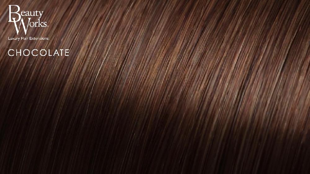 Beauty Works 26" Double Hair Set Clip-In Extensions - Chocolate