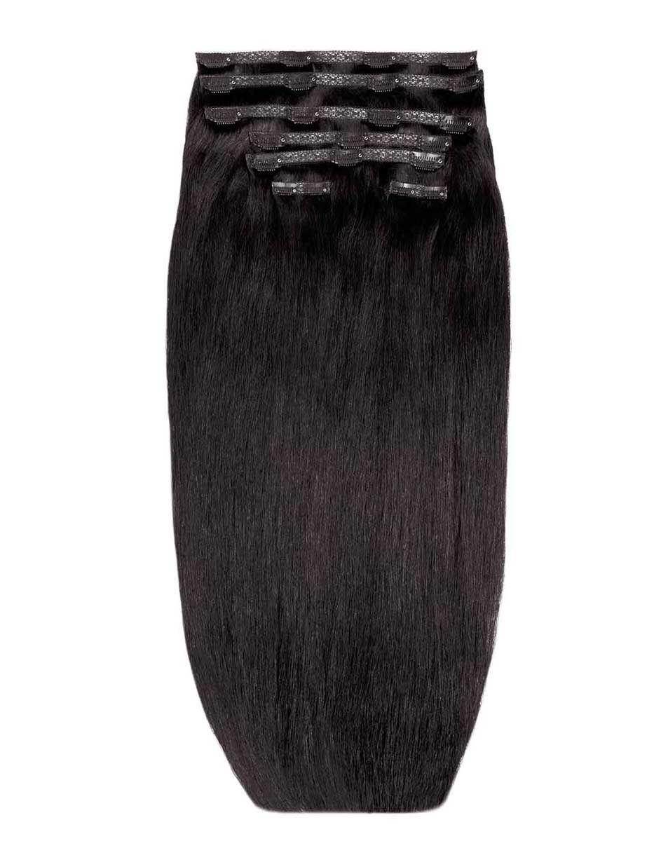 beauty works 26" Double Hair Set Clip-In Extensions - Ebony