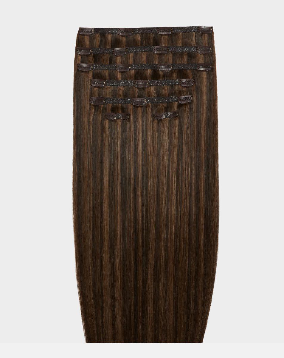 beauty works 26" Double Hair Set Clip-In Extensions - Maya Jama x Toffee Crunch