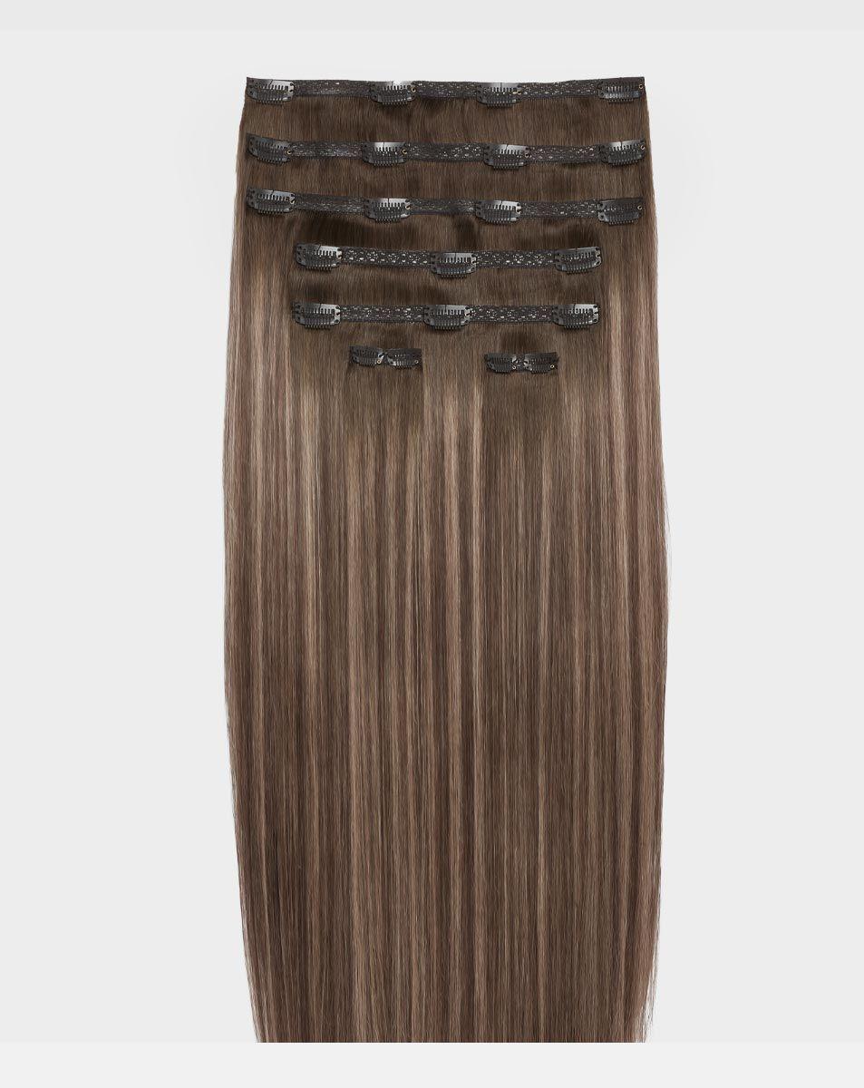 beauty works 26" Double Hair Set Clip-In Extensions - Maya Jama x Cookies and Cream
