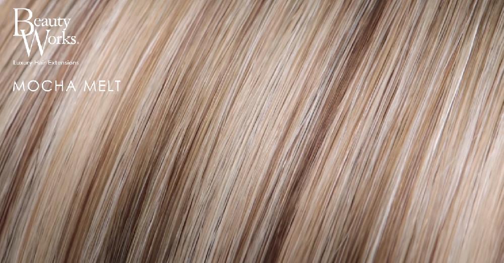 Beauty Works 26" Double Hair Set Clip-In Extensions - Mocha Melt