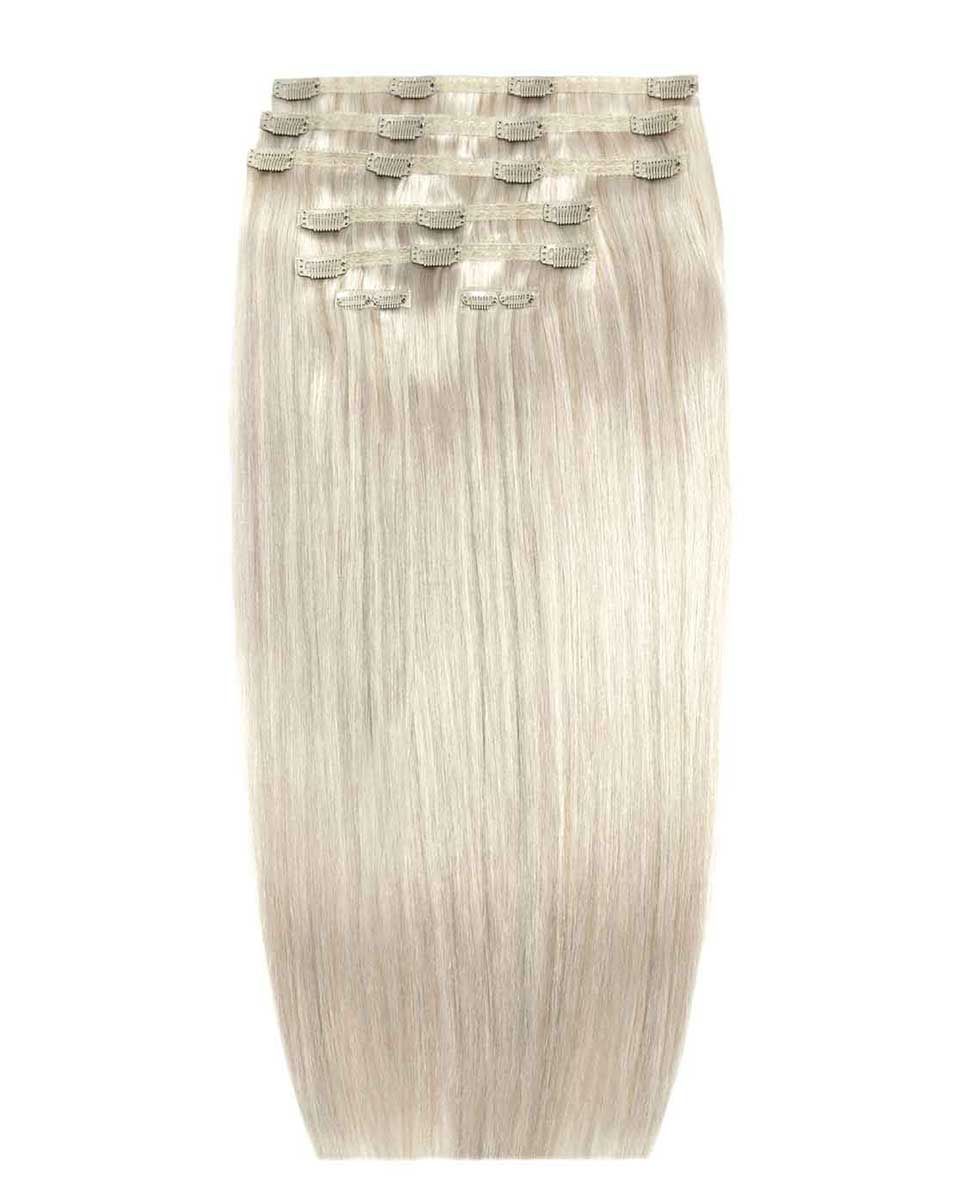 beauty works 26" Double Hair Set Clip-In Extensions - Silver