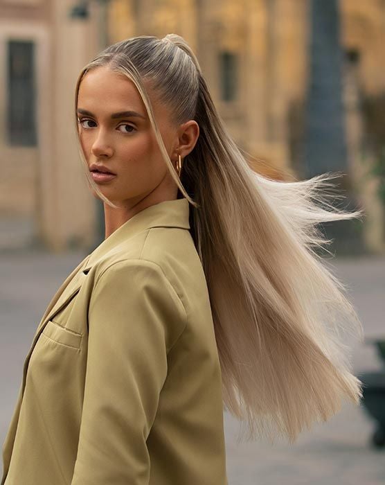 Beauty Works 26" Super Sleek Clip-In Invisi® Ponytail - Molly-Mae