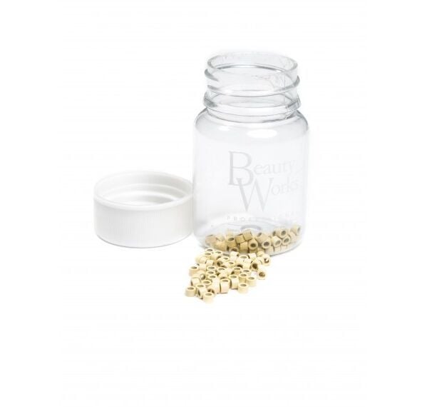 Beauty Works Aluminium Micro Rings Blonde 500 Pieces