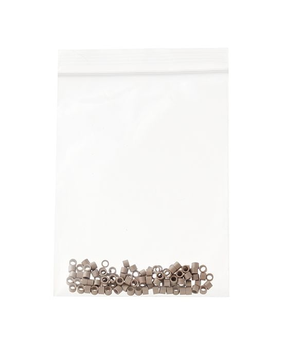 beauty works Aluminium Micro Rings Dark Blonde 100 Pieces