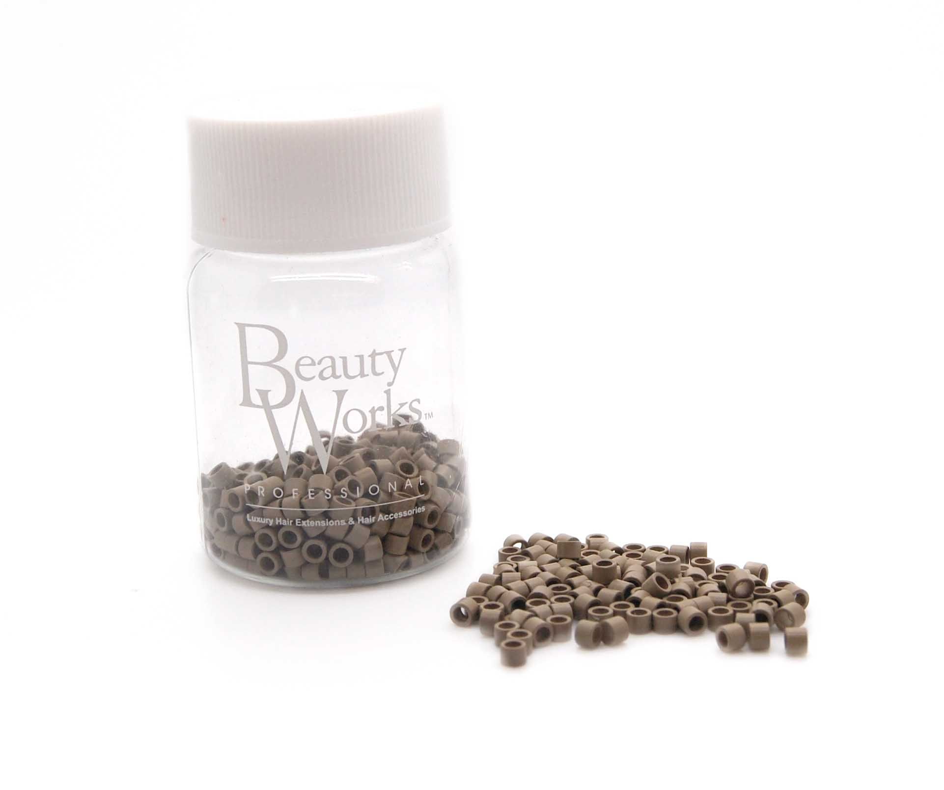 Beauty Works Aluminium Micro Rings Dark Blonde 500 Pieces
