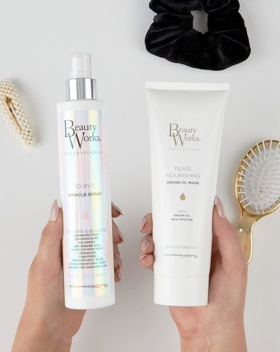 Beauty Works Beauty Works 10-in-1 Miracle Spray 250ml And Pearl Nourishing Mask 250ml Bundle