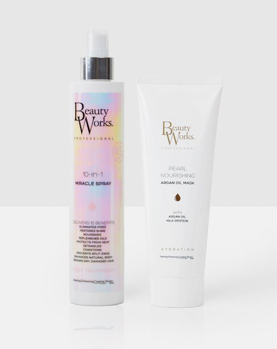 beauty works Beauty Works 10-in-1 Miracle Spray 250ml and Pearl Nourishing Mask 250ml Bundle