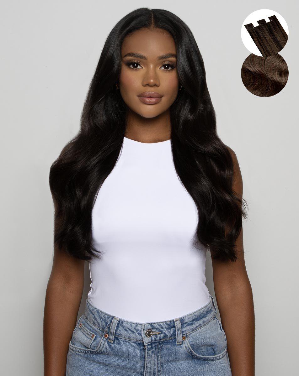 Beauty Works 20" Invisi® Tape - Roast Chestnut