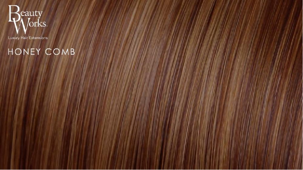 Beauty Works 22" Gold Flat Track® Weft - Honeycomb