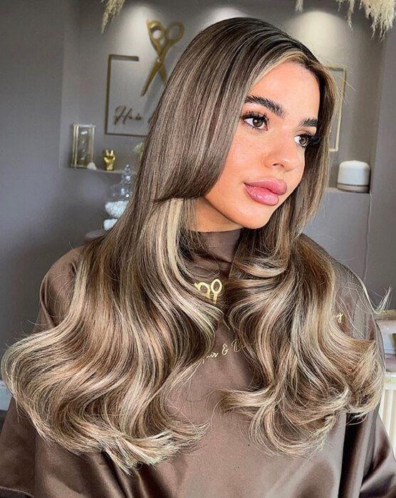 Beauty Works 22" Gold Flat Track® Weft - Walnut