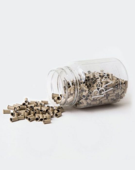 beauty works Aluminium Micro Rings - 500 Pieces