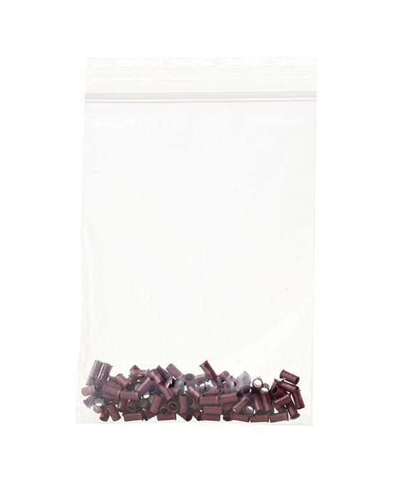 beauty works Copper Micro Rings Red 100 Pieces