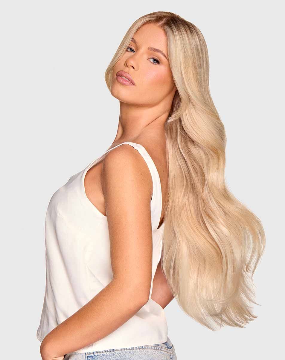 beauty works Molly-Mae Gold Flat Track Weft