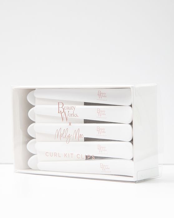 Beauty Works Beauty Works X Molly-Mae Curl Kit White Clips Pack Of 10