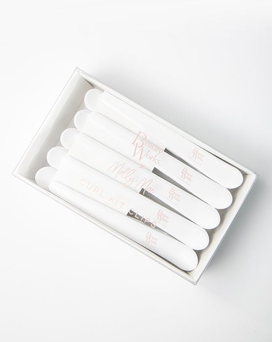 Beauty Works Beauty Works X Molly-Mae Curl Kit White Clips Pack Of 10