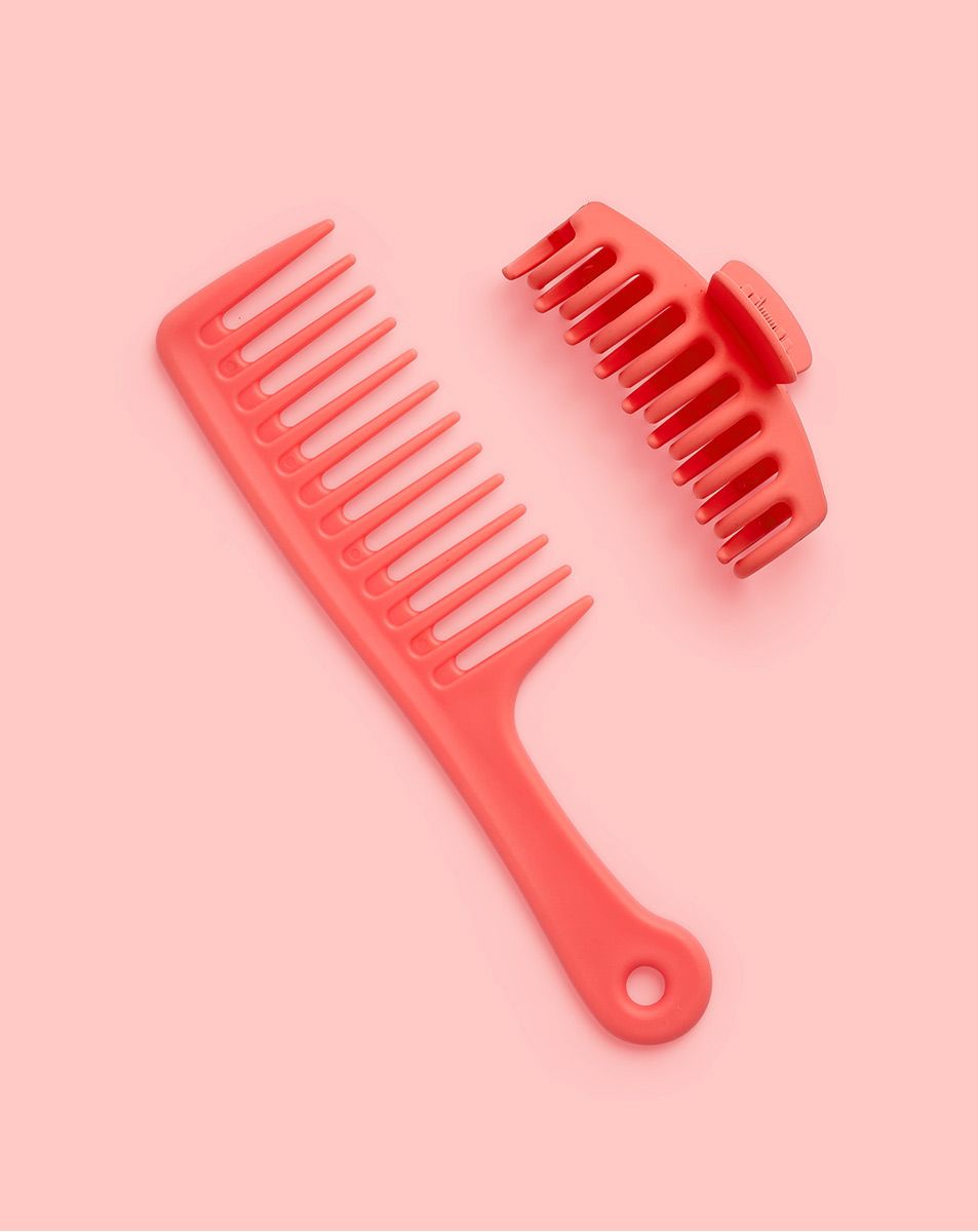 beauty works Sunset Edition Coral Claw Clip & Comb Kit