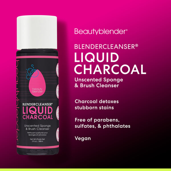 Beautyblender Blendercleanser® Liquid Charcoal Unscented Sponge & Brush Cleanser