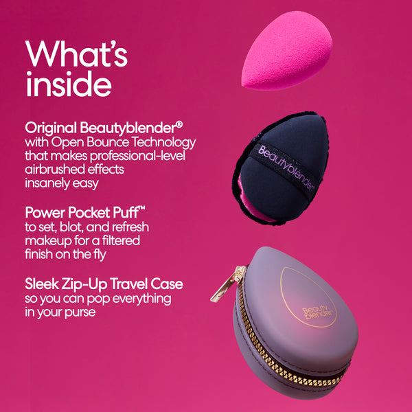 Beautyblender Midnight Blend & Blur 3-Piece Travel Set