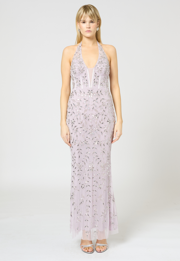 Beauut Alora Embellished Sequin Maxi Dress | BTZ250412