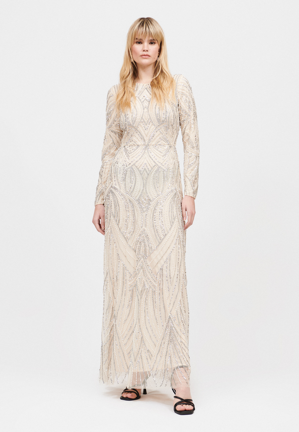 Beauut Amora Modest Embellished Sequin Maxi Dress | MTZ250323