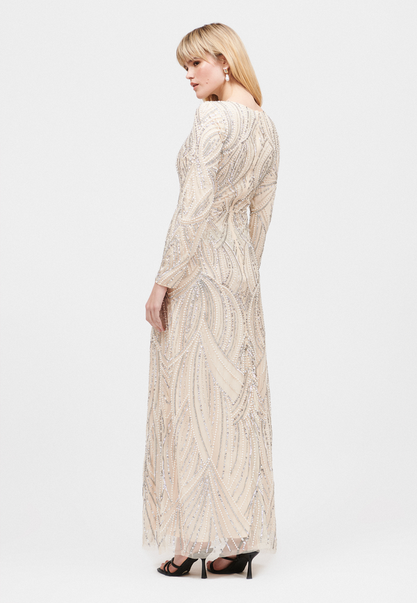 Beauut Amora Modest Embellished Sequin Maxi Dress | MTZ250323