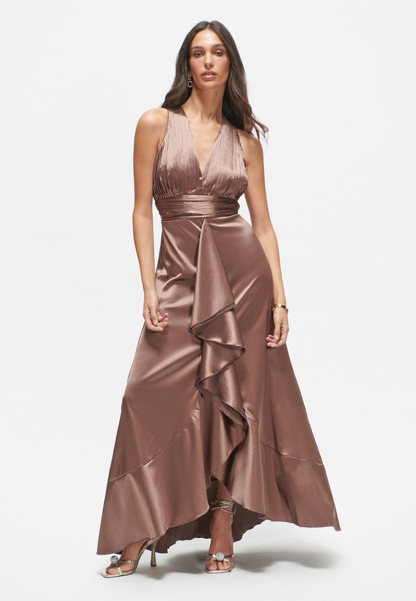 Beauut AYLA SATIN OCCASIONAL MAXI DRESS | Z240607