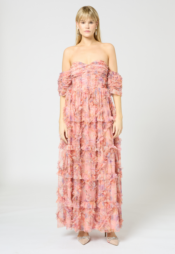 Beauut Eleanor Ruffle Maxi Dress | BTZ250125