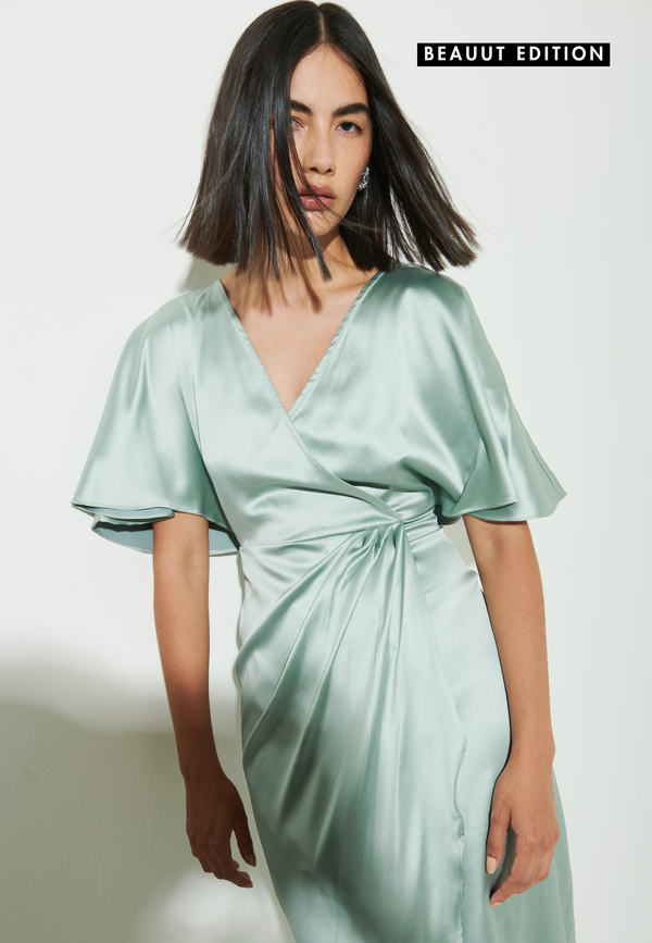 beauut ELLE SATIN OCCASIONAL MAXI DRESS | BTQ240302