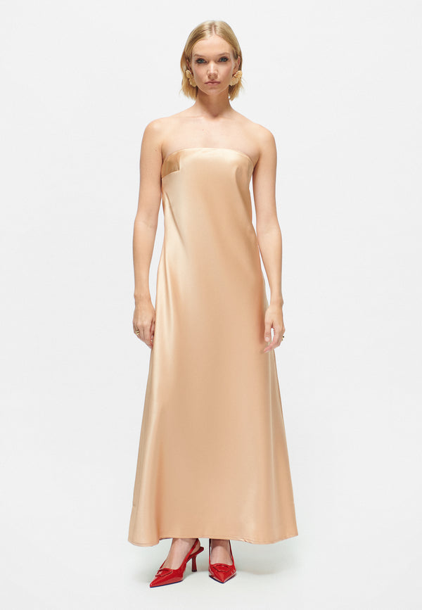 Beauut MILA SATIN OCCASIONAL MAXI DRESS | Z240612