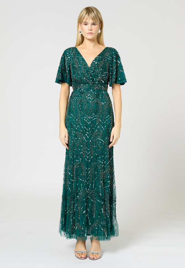 Beauut Fiona Embellished Sequin Maxi Dress | BTZ250321