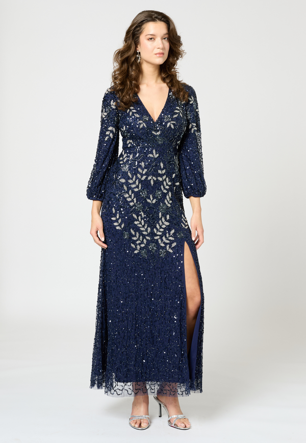 Beauut Gracie Embellished Sequin Maxi Dress | BTZ250418