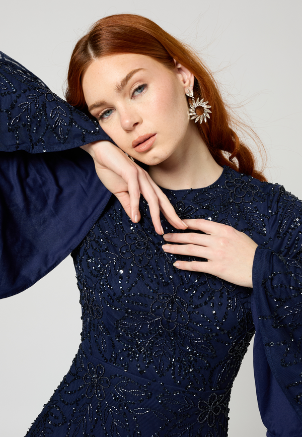 Beauut Ines Modest Embellished Sequin Maxi Dress | MTZ250404