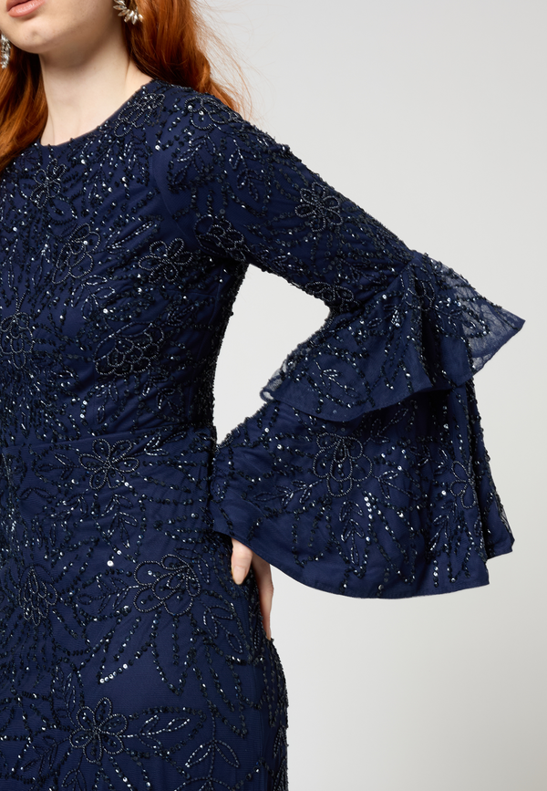 Beauut Ines Modest Embellished Sequin Maxi Dress | MTZ250404