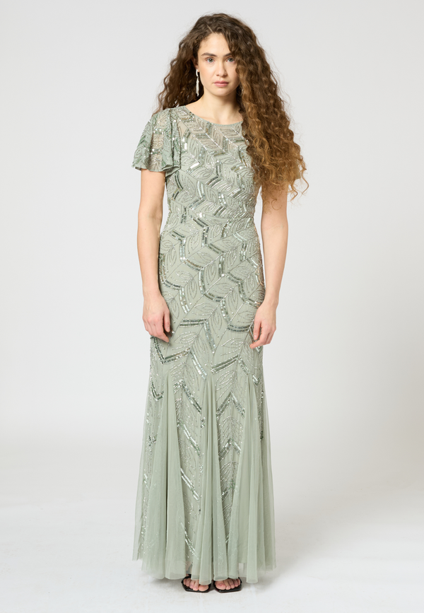 Beauut Ivey Embellished Sequin Maxi Dress | BTZ250306