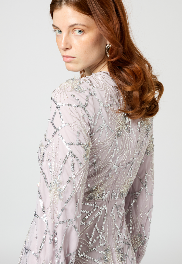 Beauut Kay Modest Embellished Sequin Maxi Dress | MTZ250417