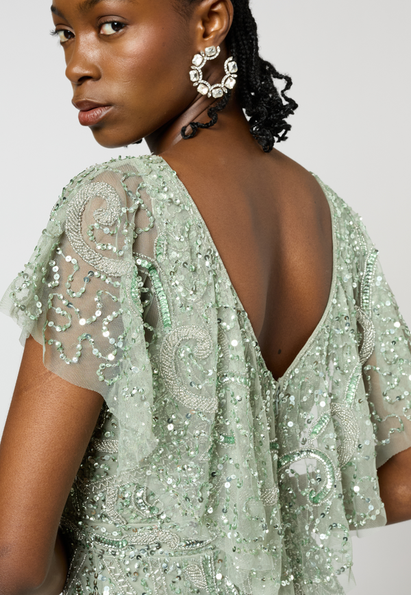Beauut Remi Embellished Sequin Maxi Dress | BTZ250409