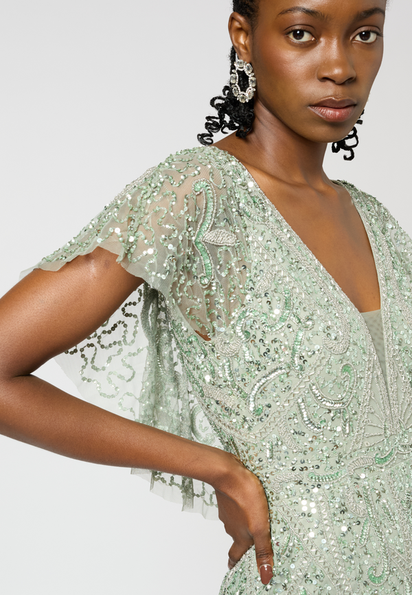 Beauut Remi Embellished Sequin Maxi Dress | BTZ250409