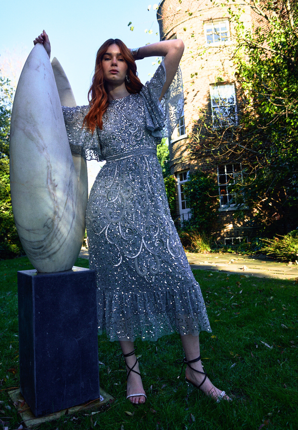 beauut Tess Embellished Sequin Maxi Dress | BTZ250318