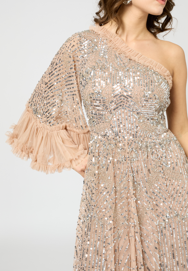 Beauut Vera Embellished Sequin Maxi Dress | BTZ250415