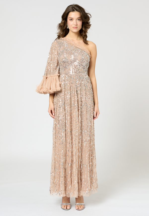 Beauut Vera Embellished Sequin Maxi Dress | BTZ250415
