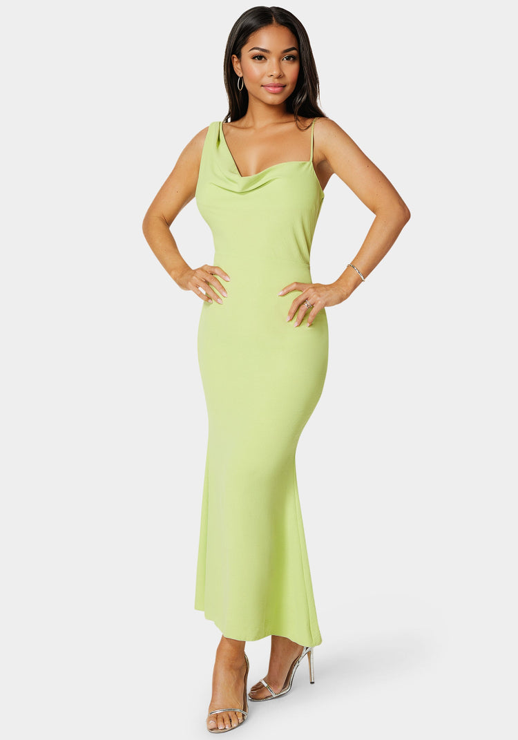 Bebe Airflow Cowl Maxi Dress